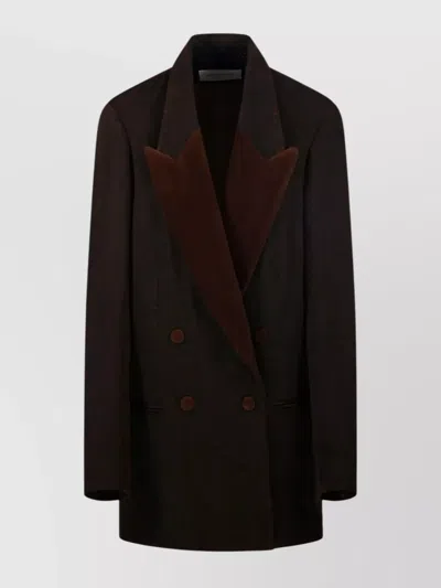 Dries Van Noten Tuxedo Style Double Breasted Jacket In Multi