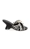 Dries Van Noten Twisted Tubular Leather Mules In Multi