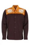 Dries Van Noten Silk Shirt With Unique Embroidery And Collar