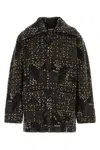 Dries Van Noten Brown Spread Collar Cardigan In Darkbrown