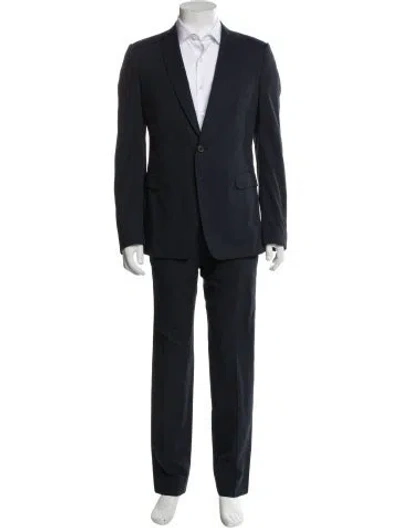 Pre-owned Dries Van Noten Two-piece Suit In Blue