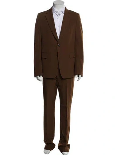 Pre-owned Dries Van Noten Two-piece Suit In Brown