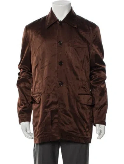 Pre-owned Dries Van Noten Utility Jacket In Brown