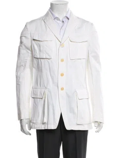 Pre-owned Dries Van Noten Utility Jacket In White