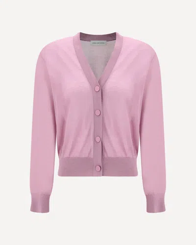 Dries Van Noten Women V-neck Cardigan In Pink