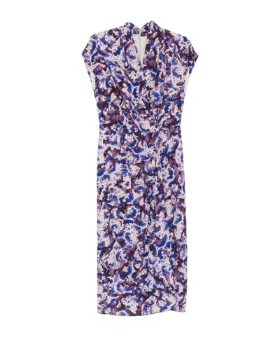 Dries Van Noten V-neck Dress In Purple