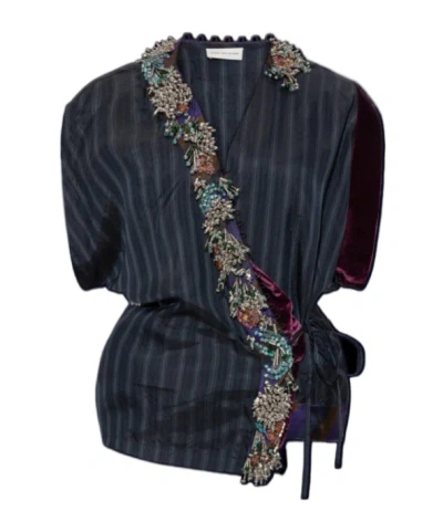 Dries Van Noten V-neck T-shirt In Black