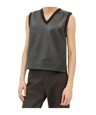 Dries Van Noten V-neck Vest In Black