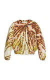 Dries Van Noten Vadon Printed Cotton-canvas Jacket In Olive