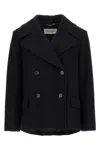 Dries Van Noten Lapel Long-sleeved Suit Jacket In Black