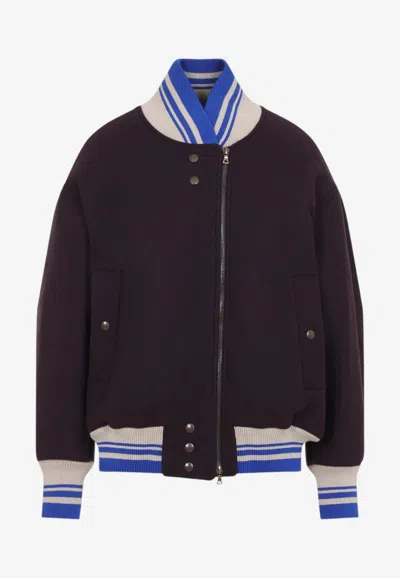 Dries Van Noten Valdi Zip-up Bomber Jacket In Black