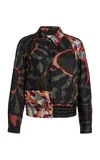 Dries Van Noten Valoria Twill Bomber Jacket In Multi