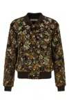 Dries Van Noten Embellished Bomber Jacket In Brown