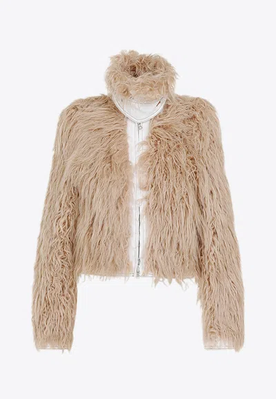 DRIES VAN NOTEN VANGEL FURRY JACKET
