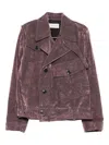 Dries Van Noten Double Breasted Belted Jacket Pockets In Brown
