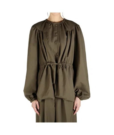 Dries Van Noten Vather Jacket In Khaki