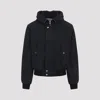 Dries Van Noten Modern Hooded Jacket Ribbed Cuffs In Black