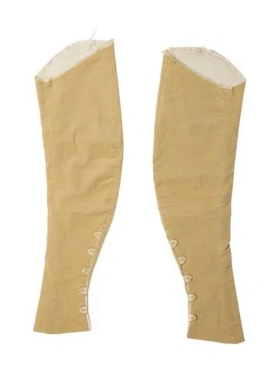 Pre-owned Dries Van Noten Velour Sleeves In Neutral