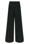 Dries Van Noten Velvet Insert Jeans Green In Black
