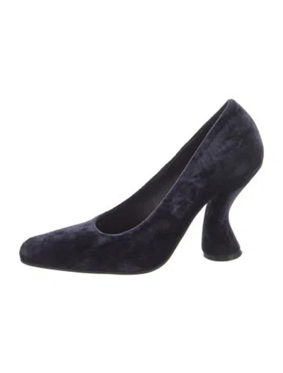 Pre-owned Dries Van Noten Velvet Pumps In Black