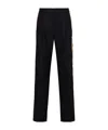 Dries Van Noten Velvet-trim Straight-leg Trousers In Black