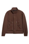 Dries Van Noten Venice Layered Pocket Jacket In Brown