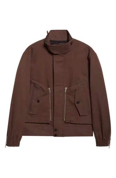 Dries Van Noten Venice Layered Pocket Jacket In Brown