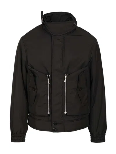 DRIES VAN NOTEN VENICE SHORT BOMBER JACKETS BLACK