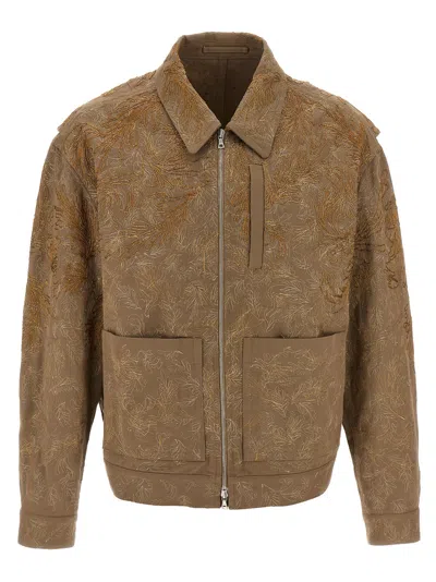 Dries Van Noten Veper Casual Jackets And Parka In Brown
