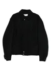 Dries Van Noten Collared Jacket Featuring Practical Front Pockets In Black
