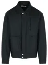 Dries Van Noten 'veperny' Black Wool Blend Jacket In Black