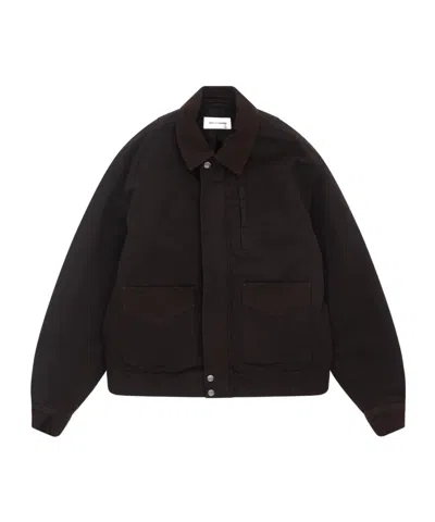 Dries Van Noten Veperny Straight Hem Bomber Jacket In Brown