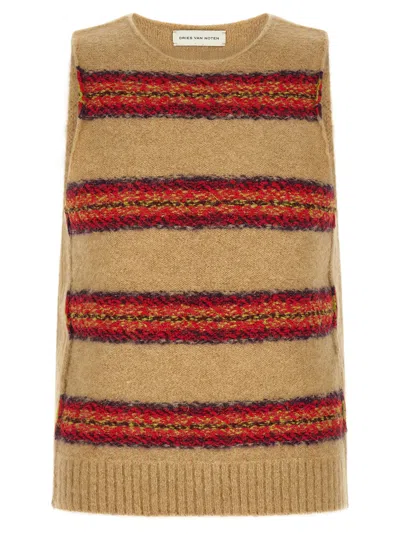 Dries Van Noten Vest In Camel
