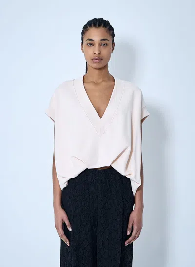 Dries Van Noten Vest Sweatshirt In Ecru