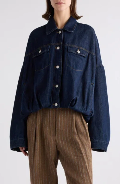 DRIES VAN NOTEN DRIES VAN NOTEN VESTO BUBBLE HEM DENIM JACKET