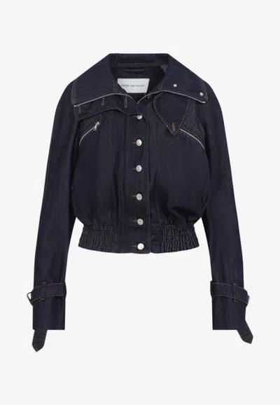 Dries Van Noten Vida Denim Jacket In Blue