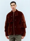 Dries Van Noten Brown Bellows Pocket Jacket In Brown