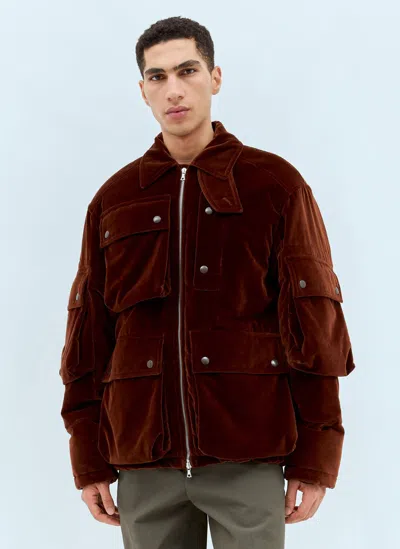 Dries Van Noten Brown Bellows Pocket Jacket