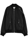 Dries Van Noten Vilmory Shell Bomber Jacket In Black