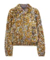 Dries Van Noten Vinnia Sequinned Bomber Jacket In Gold