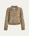 Dries Van Noten Vinnia Sequinned Bomber Jacket In Gold