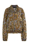 Dries Van Noten Vinnia Sequinned Bomber Jacket In Multi