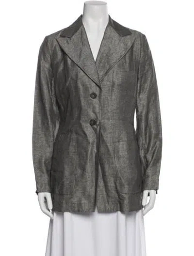 Pre-owned Dries Van Noten Vintage 1990's Blazer In Gray