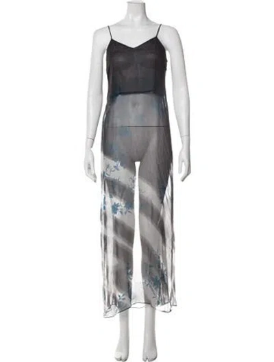 Pre-owned Dries Van Noten Vintage 1999 Nightgown In Blue