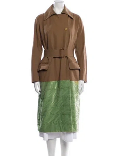 Pre-owned Dries Van Noten Vintage 2000 Trench Coat In Multi