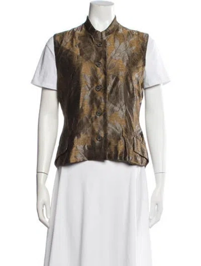 Pre-owned Dries Van Noten Vintage Late 1990's - Early 2000's Jacket In Metallic/neutrals