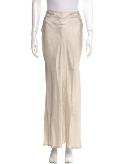 Pre-owned Dries Van Noten Vintage Long Skirt In Neutral