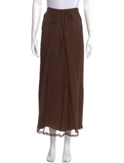 Pre-owned Dries Van Noten Vintage Midi Length Skirt In Gray