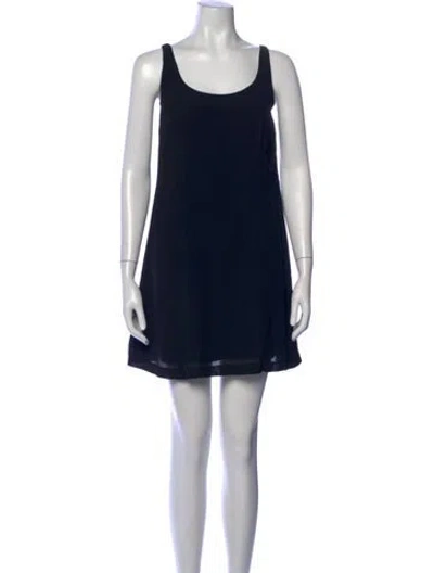 Pre-owned Dries Van Noten Vintage Mini Dress In Black