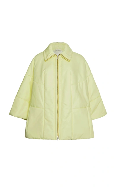 Dries Van Noten Violetta Stand-collar Jacket In Yellow